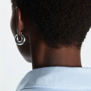 LAST CHANCE • COS • Chunky Silver Hoop Earrings